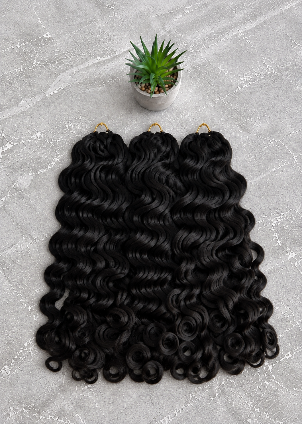 Indian Curl Crotchet Hair